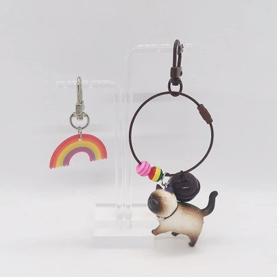 Подвеска Little Cat Rubber Circle Keychain Устойчивые рекламные подарки