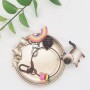 Little Cat Pendant Rubber Circle Keychain Sustainable Promotional Gifts