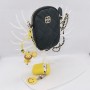 smile yellow lion bag pendant silicone rubber keychain promotional gifts for doctors