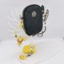 smile yellow lion bag pendant silicone rubber keychain promotional gifts for doctors