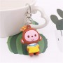 cartoon cute monkey silicone rubber keyrings promotional gifts for clients