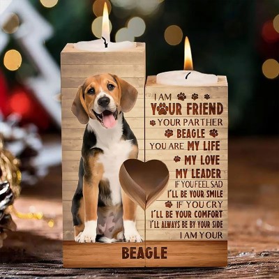 Wood Candle Holder Handmade Wedding and Gift Candle Stand