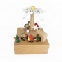 how to buy Wooden Carousel Music Box Snowman Spin