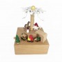 how to get Wooden Carousel Music Box Snowman Spin