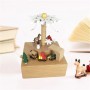 how to find Wooden Carousel Music Box Snowman Spin