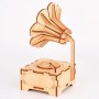 how to find Handcrafted Wooden Wind-Up Music Box 3D Puzzle Phonograph Design