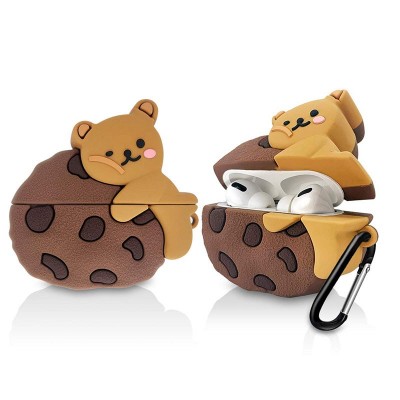 Étui mignon pour Airpod en silicone Cookie Bear comme cadeau d'anniversaire