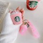 Розовый персонализированный чехол для Airpod Starbucks, рекламные деловые подарки