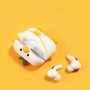 キーホルダー付きホワイトダックかわいいAirpodケース安いプロモーションギフト