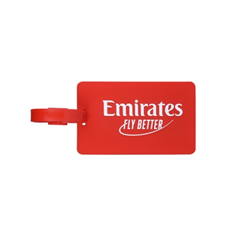 emirates logo red luggage tag gifts from small business