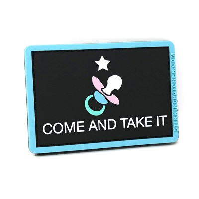 come and take it pvc logo patch wholesale novelty items