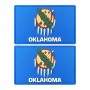 USA state flag Oklahoma patch rubber wholesale giftware distributors