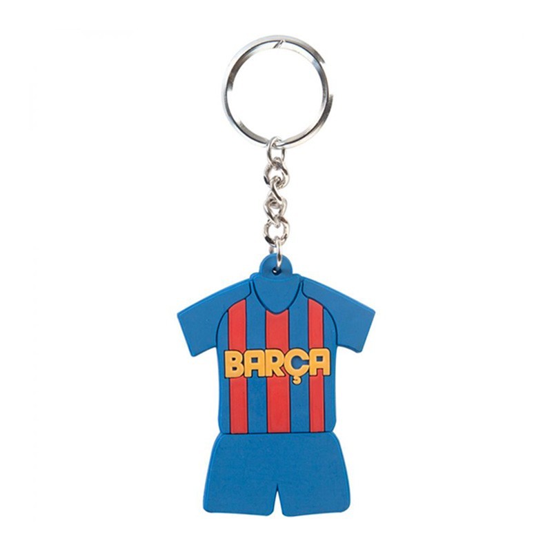 barcelona soccer jersey rubber keychain novelty items manufacturers