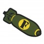 green missile pvc patches custom wholesale decorative items