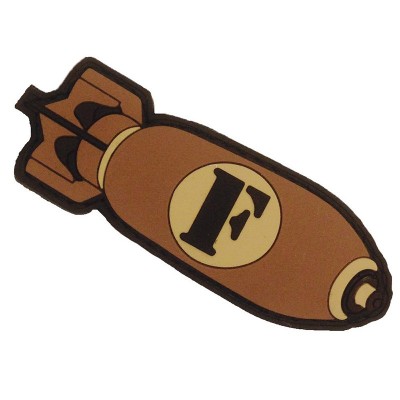 brown missile pvc custom patches unique wholesale items to sell