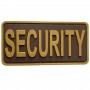 brown security pvc patches manufacturers promotional goodies