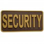 brown security pvc patches manufacturers promotional goodies