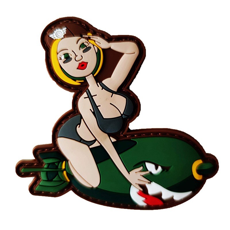 sexy lady best pvc patches unique promotional gifts