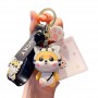 Lucky Corgi Tiger rubber keychain ladies gift items for birthday