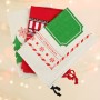 3 confezioni di grandi sacchetti regalo di Natale personalizzati per borse personalizzate