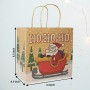 Bolsa de regalo de papel de Navidad personalizada con logotipo Bolsa de papel de regalo de Navidad ideal