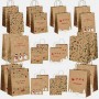 Bolsas de regalo de Navidad Bolsas de regalo de papel marrón personalizadas para regalos de Navidad
