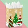 Sacos de presente de Natal com logotipo personalizado saco de brindes para embrulho