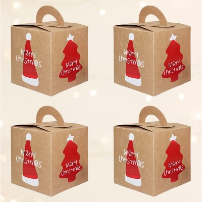 Caja de Navidad personalizada Caja de suscripción de refrigerio personalizada con árbol de Navidad