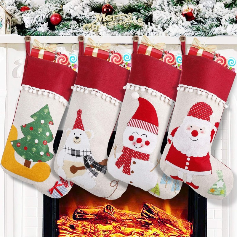 Personalized Knit Christmas Stockings