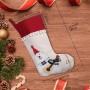 Meias de Natal de malha personalizadas Meias de Papai Noel personalizadas para decorações de Natal