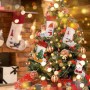 Medias navideñas de punto personalizadas Medias personalizadas de Santa para decoraciones navideñas
