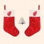 customized white christmas stockings