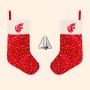 مخصص جوارب عيد الميلاد السائبة عيد الميلاد هدية الأسرة جوارب عيد الميلاد 2022