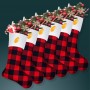 Персонализированные рождественские чулки с вышивкой Горячие продажи Пользовательские чулки Рождественский подарок 2022