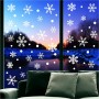 christmas wall stickers snow design