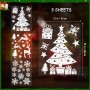 Adesivos de janela de Natal personalizados com adesivos de janela de floco de neve presente de Natal 2022