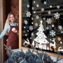 Customized Christmas Window Cling With Snowflake Window Stickers Christmas Gift 2022