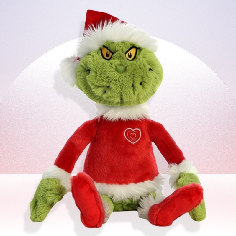 dr seuss santa grinch plush toy christmas gift