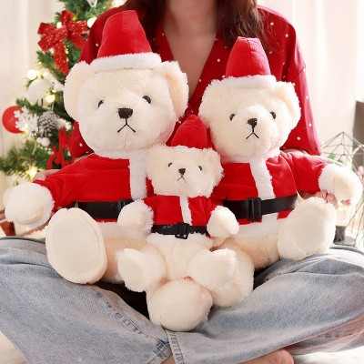 L'ours en peluche personnalisé de Santa a personnalisé le cadeau de Noël de jouets en peluche pour des enfants