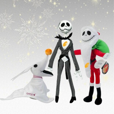 Brinquedos de pelúcia Zero e Jack Santa pelúcias personalizados presentes de natal para crianças