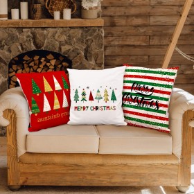 Customized Cushion Covers with Logo Christmas Sofa Pillow Covers For Home