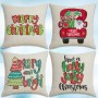 custom Christmas gift hampers zippered pillow cases home decoration