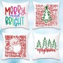 Almohadas navideñas personalizadas para exteriores Almohadas impresas personalizadas para la idea de regalo de Navidad 2022