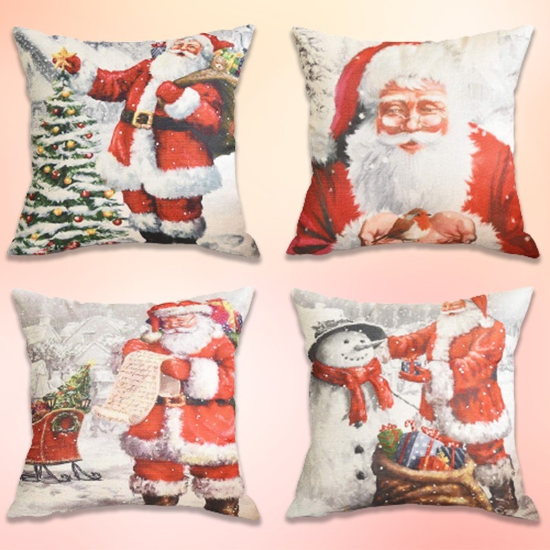 amazon hot sale Christmas gift bag mustard cushion covers for sofa