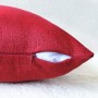 Capas de almofadas de sofá de Natal Capa de almofada vermelha de baixo custo