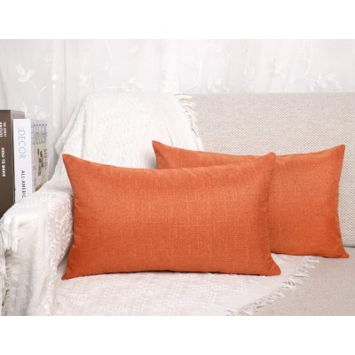 Fodere per cuscini arancioni a basso costo Fodere per cuscini king size personalizzate