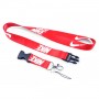 color sublimation lanyard clip with brand