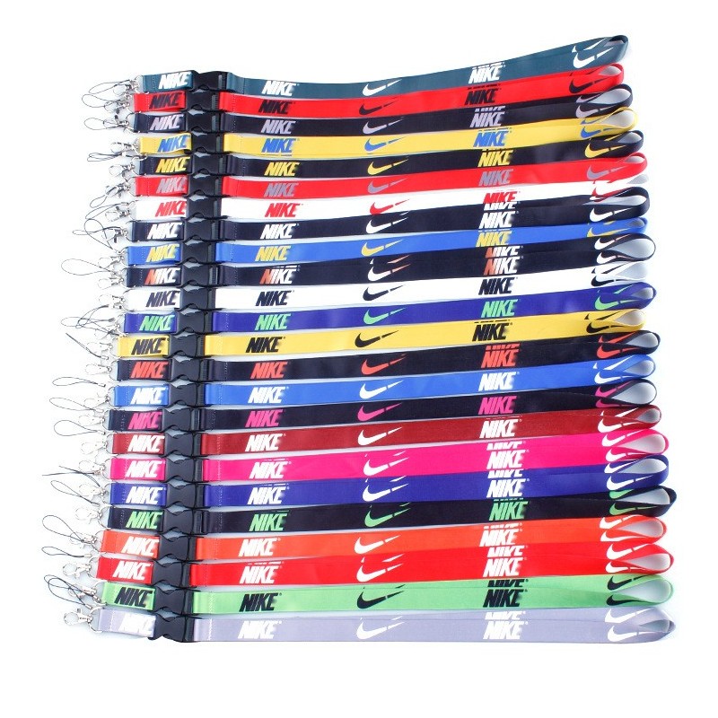 Polyester Blue Woven Lanyards