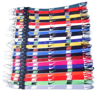 Polyester Blue Woven Lanyards