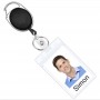 black Badge Reel with Card Clamp and Slide Clip with badge